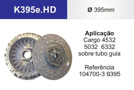 
                                KIT EMBREAGEM FORD 2428/4031/5032/16260 CAVALO ELETRONICO   395MM CARGO