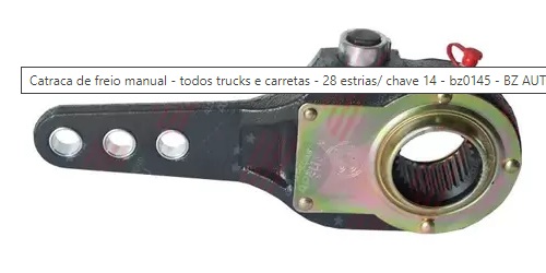 
                                CATRACA 28 ESTRIAS TRUCK CARRETA CH 14 3F F2122 3 FUROS