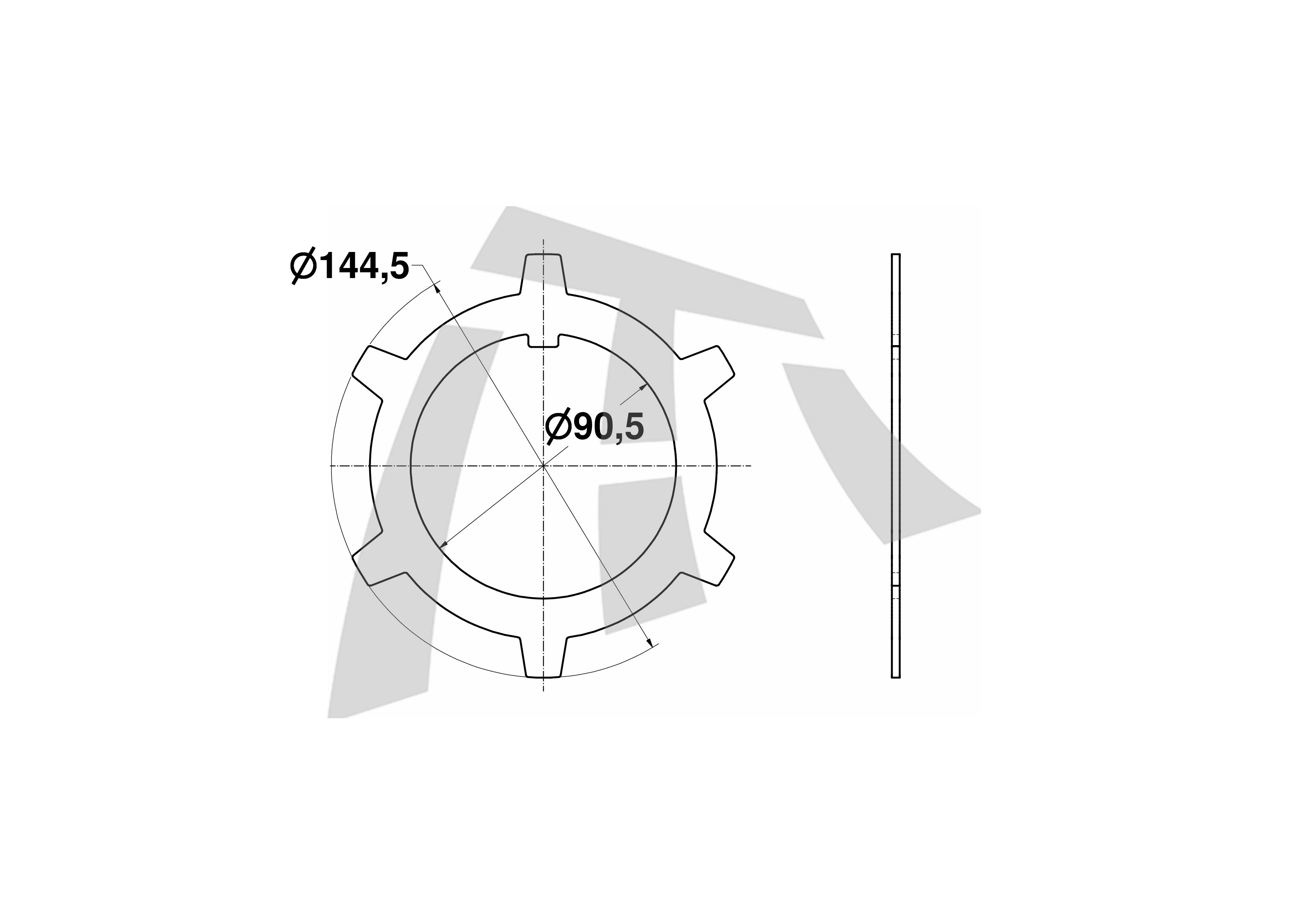 
                                ARANHA CUBO CARRETA FACHINI 90,5MMX144,5MM 6 DENTES MODERNA