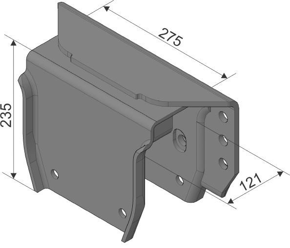 
                                SUPORTE TRASEIRO TRUCK SUSPENSYS ESQUERDO VOLVO SC IVECO CAVALA MEC.