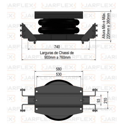 
                                SUSPENSOR PNEUMATICO TRUCK CAVALO BI-TRUK