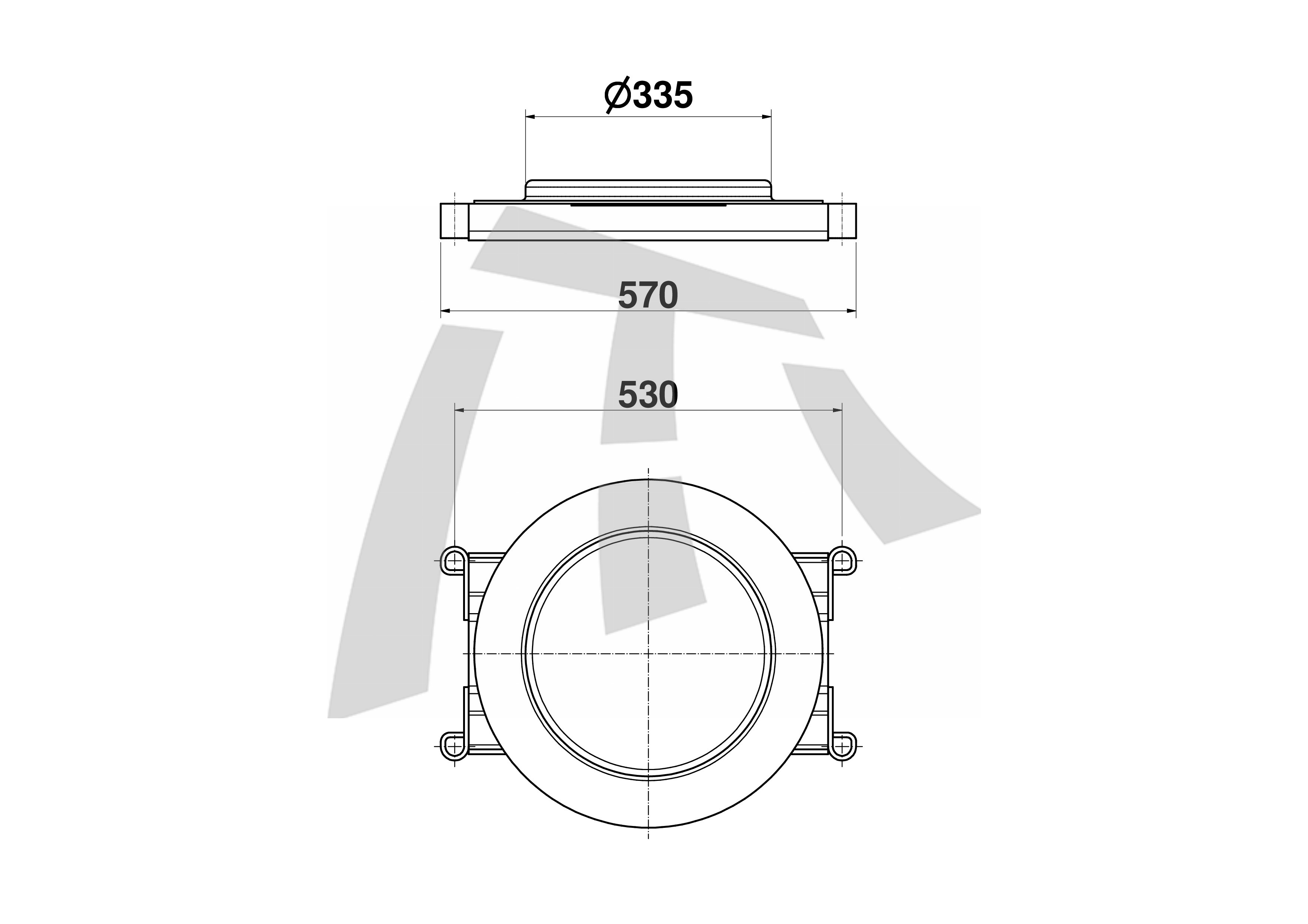 
                                TAMPA SUSPENSOR BALAO PEQUENO SEM ANEL 570MM