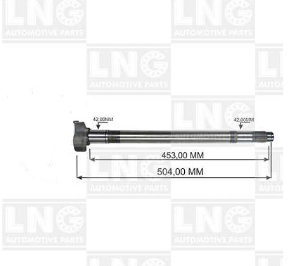 
                                EIXO S" TRASEIRA 26 ESTRIAS  MB 1620 504 MM "S"