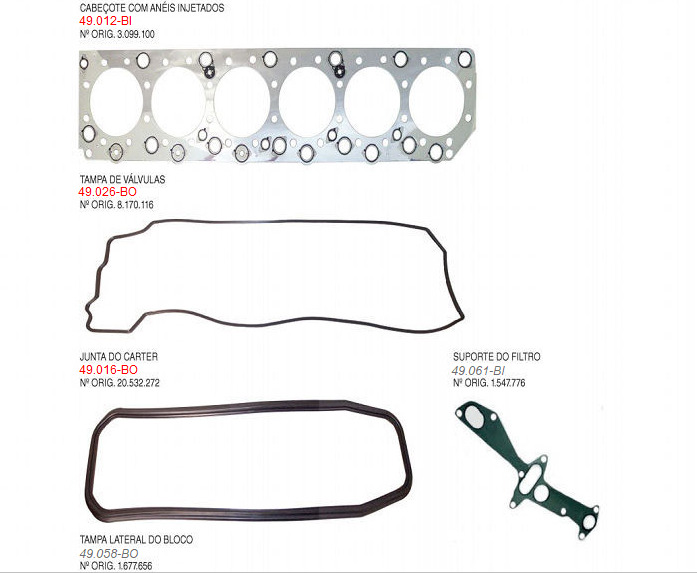 
                                JUNTA MOTOR COMPLETO VOLVO FH12 D12D/C COM  RETENTORES