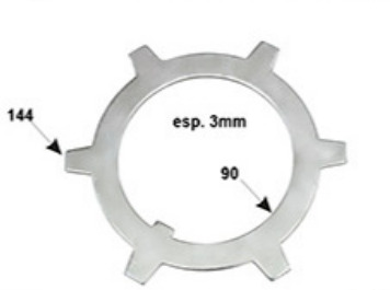 
                                ARANHA CUBO CARRETA FACHINI 90MMX145MM 6 DENTES MODERNA