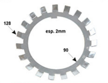 
                                ARANHA CUBO CARRETA KRONE 90,5MMX126MM FORA DENTE PEQ.