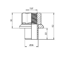 
                                PORCA RODA 7/8" OSCILANTE SCANIA TRASEIRA ALTA CENTRALIZADORA