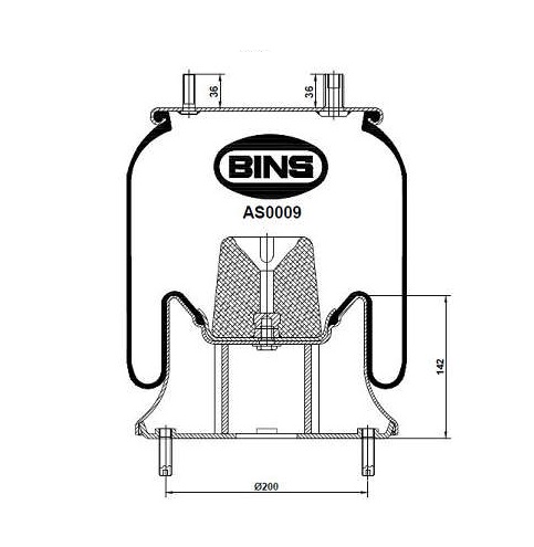 
                                BALAO SUSPENSAO EIXO TRACAO FH/NH VW TITAN FORD