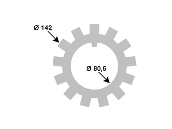 
                                ARANHA CUBO CARRETA RANDON 81,3MMX139,5 ANTIGA