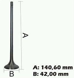 
                                VALVULA ADMISSAO MOTOR OM 366 1620 20º