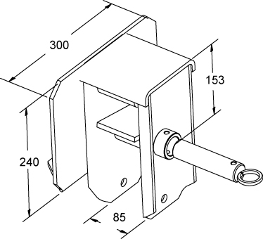 
                                SUPORTE TRASEIRO TRUCK RANDON COM  DESLI 240MM ALTURA